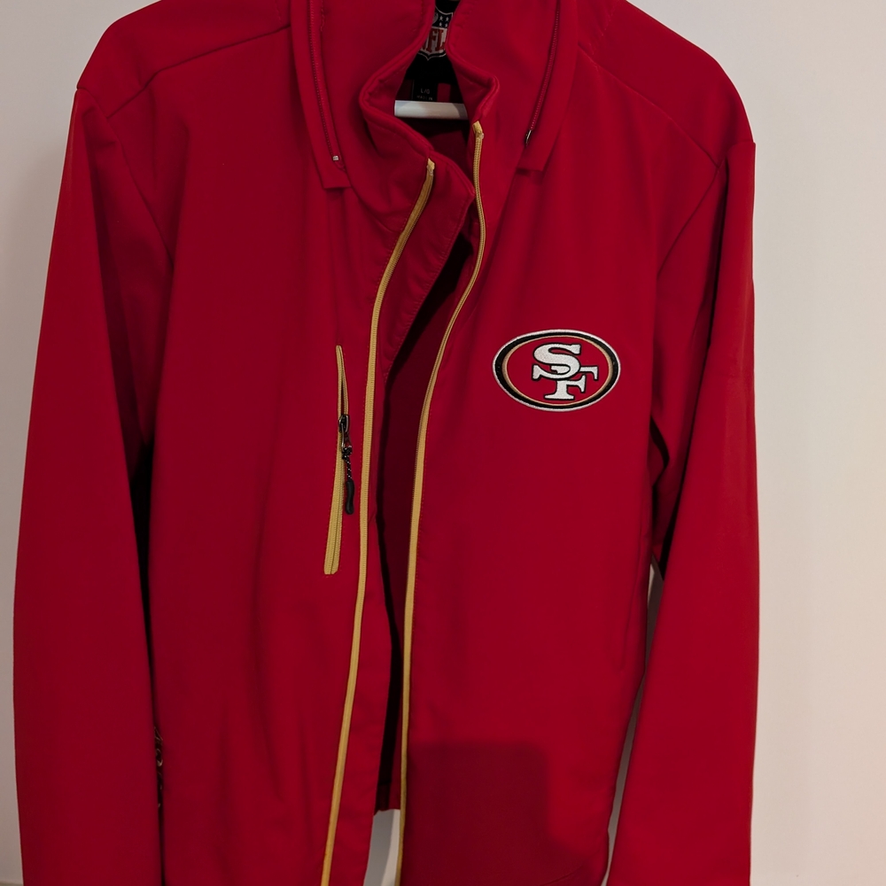 NFL Red Performance Jacket with SF Logo